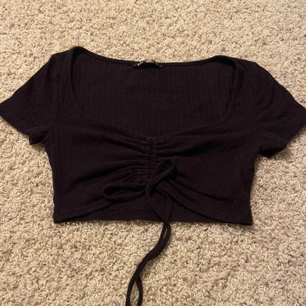 Black crop top